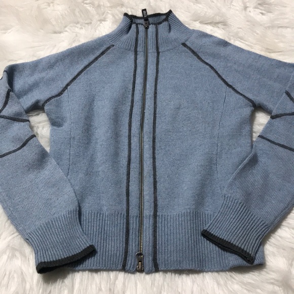 Athleta women’s long sleeve full zip sweater SZ SM